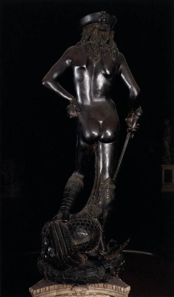 Michael Tanner chose the ass of Donatello's statue of David