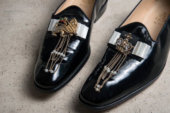 Harris Elliott's shoes - made by Marc Hare and Barry Kamen